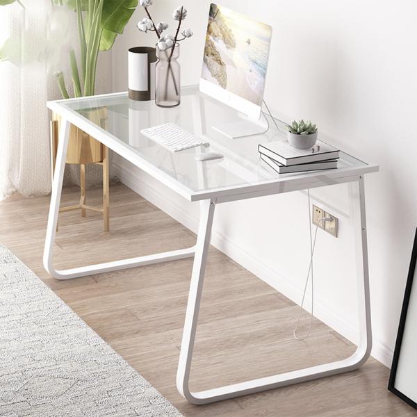 360Home Computer Schreibtisch aus gehärtetem Glas Büro Gestell